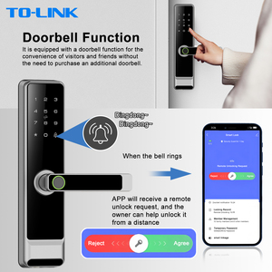 กุญแจล็อคประตูอัจฉริยะแบบสแกนลายนิ้วมือ Tuya สำหรับประตูไม้ภายในบ้าน - Product Image 3