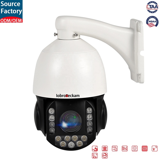 8MP 4K 25X Optical Zoom PTZ IP Camera Outdoor AI Human Detect Auto Tracking IR Night Vision Dual Light Source Speed Dome Camera