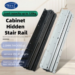Glissières de tiroir robustes à montage <span class=keywords><strong>sous</strong></span> plan, 16 à 40 pouces, à roulement à billes, pour cuisine, salle de sport, <span class=keywords><strong>escalier</strong></span>, rails de placard, glissières inférieures, rails de guidage - Product Image 1