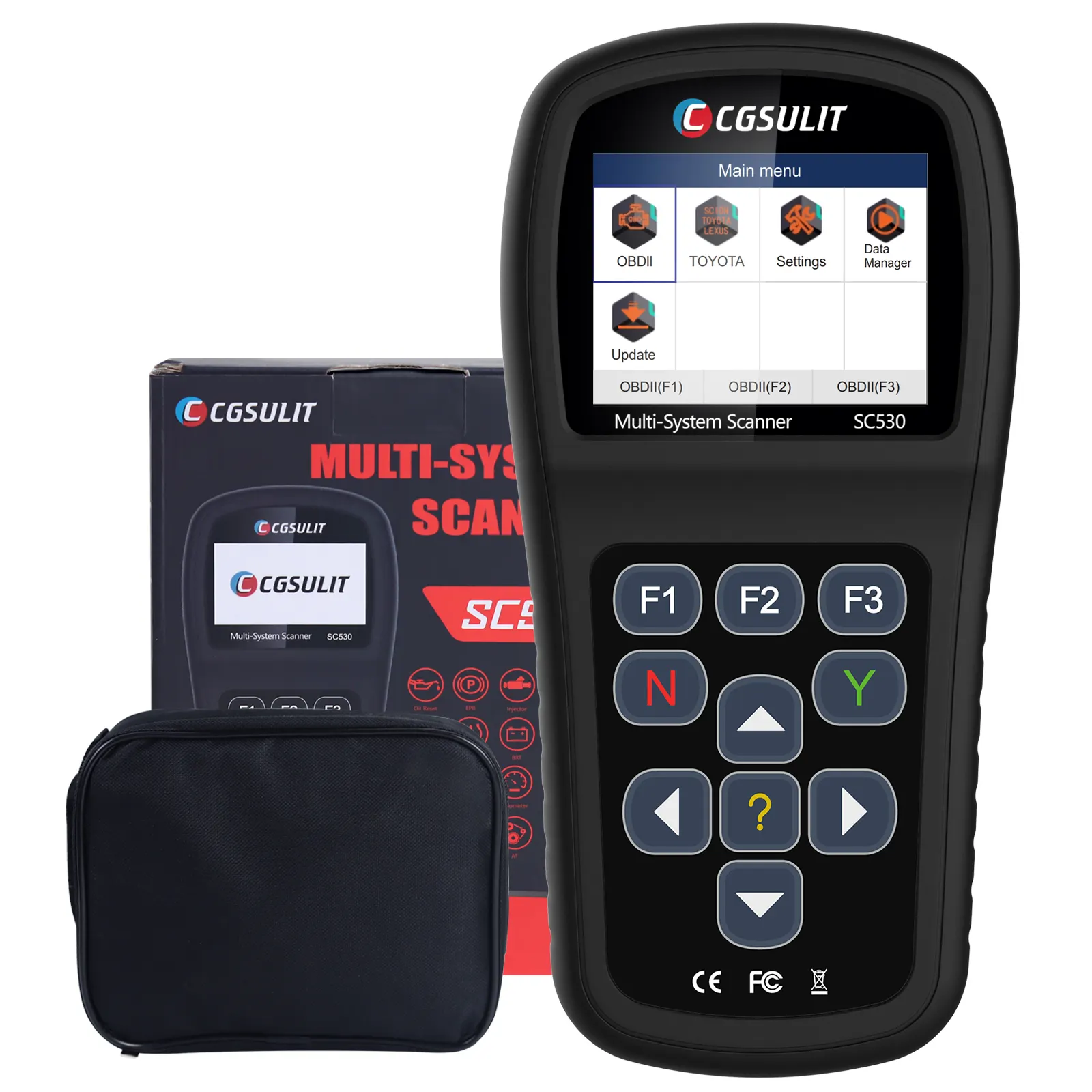 CGSULIT SC530 Full System OBD Scanner Diagnosis for Motorcycle Specific Brand Auto Car Diagnostic Tool