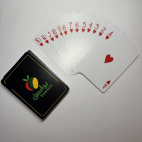 Cartes à jouer Baloot personnalisées 32 cartes/54 cartes, cartes à jouer Koweït Qatar, personnalisation du logo, cartes en plastique PVC durables et imperméables