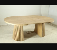 Ensemble de table à manger extensible en bois moderne pour la maison, l'hôtel et la villa