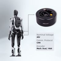 Actuadores Robóticos ZBDynamiX con Motores DC sin Escobillas y Doble Codificador, Exoesqueleto Robótico Humanoide con IA para Caminar