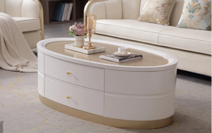 Canapé en cuir et bois massif de luxe léger américain, taille 123, combinaison moderne simple, canapé français haut de gamme - Product Image 5