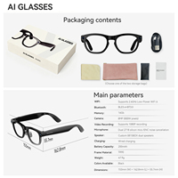 Lunettes Intelligentes SMA 1080P avec Enregistrement Vidéo HD, Changement de Couleur, IA, Caméra 16 Go, Contrôle des Appels et Intégration ChatGPT