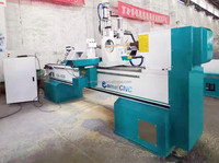 Machine à tournage CNC pour bois Jinan Camelcnc, fabriquée en Chine, moteur pas à pas 3-5kW, pour pieds de chaise/d'escalier, CA-1530, double lame, un mandrin