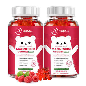 Gummies de glycinate de magnésium de haute qualité pour le soulagement du stress, véganes, améliorent la santé immunitaire - Product Image 1