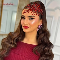 YouLaPan Serre-tête de mariée tendance en strass, diadème de mariage brillant, accessoires de cheveux faits à la main pour femmes, pour banquets, fêtes et occasions spéciales