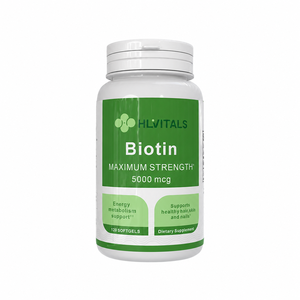Gélules de biotine avancées 5000mcg, complément vitaminique hautement absorbable, gélules beauté, ongles forts - Product Image 1