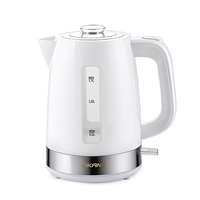 Bouilloire électrique 1850-2200W 1,7L avec ébullition rapide, arrêt automatique, base pivotante à 360° pour la préparation du thé et du café à la maison ou au bureau A.80185