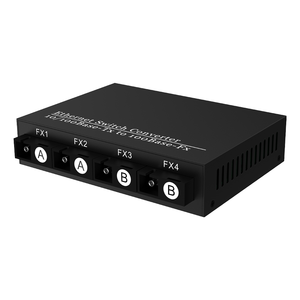 <b>Mini</b> Type 4E4F Ethernet Fiber Switch 4RJ45 4SC Optical Media Converter 4SC for <b>CCTV</b> <b>Camera</b> - Product Image 1