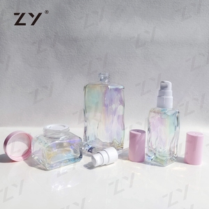 Vacío de boca ancha 50 Ml Frascos cosméticos Vidrio 50G 30Ml 100Ml Envase cosmético de vidrio cuadrado - Product Image 1