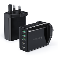 Chargeur mural USB HNT GaN 60W ultra-rapide Type C 2C3A, adaptateur secteur certifié CE FCC UKCA RoHS pour iPhone 17 16 15 Pro Max