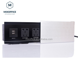Phổ biến nhôm hợp kim Tabletop USB sạc ổ cắm <span class=keywords><strong>multimdia</strong></span> Ổ cắm điện trượt Tính năng có tính năng EU chúng tôi AU anh phích cắm 5m cáp - Product Image 2