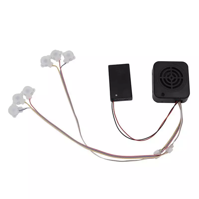 Customized Mini Squeezed Recordable Sound Module Battery Operated Electric Music Box with Big Switch for Plush Toys