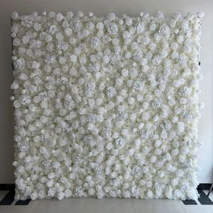 Panneau mural de fleurs artificielles romantiques personnalisées, design floral rose/rouge, pour la décoration du Nouvel An, de la Saint-Valentin et des mariages - Product Image 6