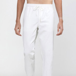 Haute qualité hommes mi-taille coton-polaire survêtement pantalon taille élastique personnalisable mode Sport pantalons de survêtement décontracté pli Style - Product Image 2