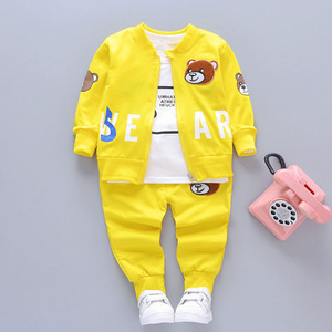 Conjunto de 3 Piezas de Ropa para Niños, Sudadera, Camiseta y Abrigo, Ropa para Bebés, Niños y Niñas - Product Image 3