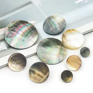 Customized high quality Natural round Agoya Shell Shank Button For Coating shirt