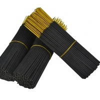 Bâtons d'encens en bambou naturel non parfumé CN, 10 pouces, diamètre 3 mm, usage religieux, emballage standard d'exportation, poids net 12,5 kg par carton