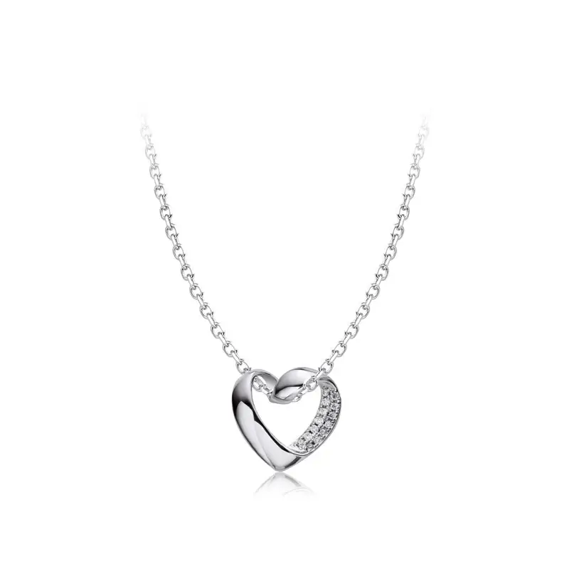 Keiyue 2024 designer nouveau collier d'amour en argent 925 collier coeur fabriqué colliers en argent sterling 925 pour les femmes