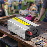 Onduleur à onde sinusoïdale pure 300W 12V DC à 110V/220V AC Onduleur et convertisseur