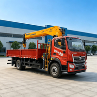 Nouvelle grue télescopique 10T sur châssis Foton Auman Planet, capacité de levage de 250KN.m pour la manutention des matériaux