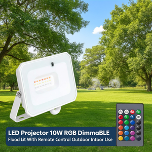 Proiettore LED 10W RGB Dimmerabile con Telecomando per Uso Esterno e Interno - Product Image 3