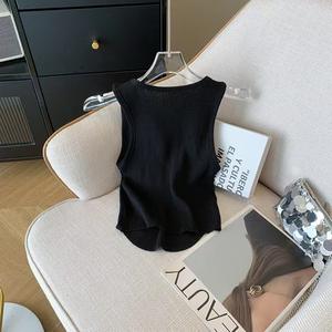 Vente en gros Meilleure vente chandails pour femmes papillon décoration col rond gilet sans manches respirant mince séchage rapide gilet pour les femmes - Product Image 6