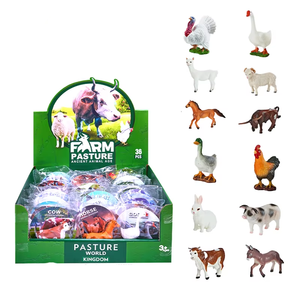 Vente en gros 36 Pcs Jouet Simulation Animaux Modèle En Plastique Enfants Jouets Ferme Volaille Animal Ensemble - Product Image 1