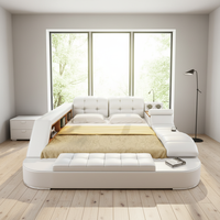 A631B Hochwertiges Schlafzimmermöbel Tatami Modernes Platzsparendes Bett Multifunktionales Smart-Bett mit Massage im Angebot