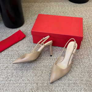 Modernos Zapatos de Tacón Medio con Tira Trasera y Plantilla Acolchada para Mujer, Estilo Casual y Elegante, Estilo Valentino - Product Image 3