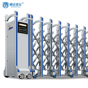 Mới Ra mắt thép không gỉ điện hàng rào Cổng điều khiển từ xa trượt có thể thu vào turnstiles bền dễ dàng căn hộ biệt thự - Product Image 1