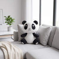 Peluche Panda Personnalisée en Coton PP, Jouet Anti-Stress pour Cadeaux d'Affaires Promotionnels OEM ODM