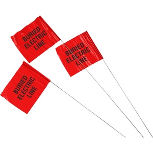 सिंचाई के लिए चीन कस्टम लोगो तार हिस्सेदारी अंकन झंडे - Product Image 4