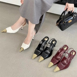 Fashion Trend Luxury Shoes Women Wholesale Designer Trending Female Footwear Latest <b>Summer</b> Buckle Strap Ladies High Heel Sandals - Product Image 1