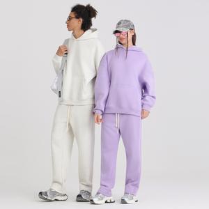 Customization | Cross-Border American Style 350g Fleece-Lined Loose Fit <b>Hoodie</b> Heart Pattern Front Logo Design MAKITAPE - Product Image 3