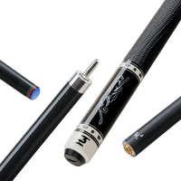 Queue de billard PREOAIDR 58" XINGBAO 1/2 en érable noir avec manche en acier inoxydable, pointe en carbone Energy 10.5/11.5/12.5mm