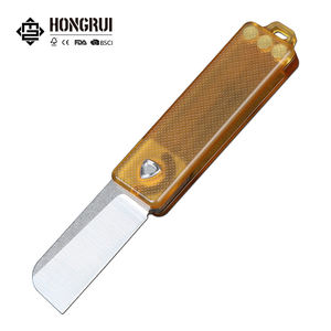 Hongrui Mini llavero Sandvik14c28ns cuchillo de bolsillo peso ligero pequeño cuchillo plegable EDC caja cortador PEI Ember mango imán - Product Image 1