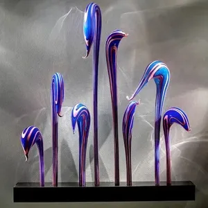 Luxury Home And Garden Decoration Large 100% Handmade Tall Murano Glass Sculpture