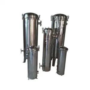 Boîtier de sécurité d'élément de cartouche de filtre en acier inoxydable de haute qualité SS304/316LMulti pour système de Purification de l'eau RO