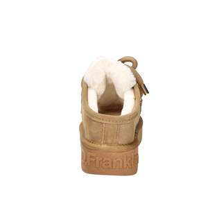 Zuecos para mujer DFSH375005 color camel con forro de piel sintética y sin cordones - Product Image 4