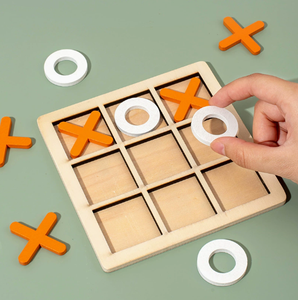 Regalo Romántico para el Día de San Valentín, Juego de Tres en Raya <span class=keywords><strong>XO</strong></span> de 9 Cuadrados para Decoración de Escritorio, Tablero de Ajedrez de Madera, Adornos - Product Image 6