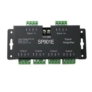 Controlador Amplificador <span class=keywords><strong>de</strong></span> <span class=keywords><strong>Señal</strong></span> <span class=keywords><strong>LED</strong></span> SP901E, <span class=keywords><strong>Salida</strong></span> SPI, <span class=keywords><strong>Señal</strong></span> TTL <span class=keywords><strong>de</strong></span> 5V, Entrada <span class=keywords><strong>de</strong></span> CC <span class=keywords><strong>de</strong></span> 5-24V, Tira <span class=keywords><strong>de</strong></span> <span class=keywords><strong>LED</strong></span> RGB Pixel WS2812B WS2811 WS2813, Metal - Product Image 1