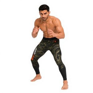 กางเกงรัดรูปสำหรับฝึกซ้อม MMA สำหรับผู้ชาย 220 GSM โพลีเอสเตอร์ผสมสแปนเด็กซ์ น้ำหนักเบา ระบายอากาศได้ดี แห้งเร็ว ยืดหยุ่น เหมาะสำหรับออกกำลังกาย ชั้นในสำหรับผู้ใหญ่ - Product Image 1