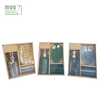 Accessoires de salle de bain en verre vintage Décorations élégantes pour hôtels et maison Distributeur de savon lotion de luxe Bouteille avec désinfectant pour les mains