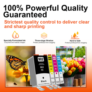 Topjet 902XL 906XL 906 902 XL Cartouche d'encre à jet d'encre couleur Compatible pour imprimante <span class=keywords><strong>HP</strong></span> HP902 <span class=keywords><strong>Officejet</strong></span> 6968 6975 6978 6954 <span class=keywords><strong>6960</strong></span> 6962 - Product Image 4