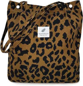 corduroy bag women shoulder purses for office school shopping travel
