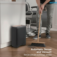 Balai aspirateur sans contact à capteur automatique - Grande capacité de 6 L pour salon, poils d'animaux et cuisine |   Nettoyage sans sac