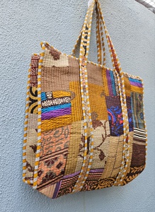 Bolsa de Mano Acolchada de Algodón de Alta Demanda, con Estampado Floral, para el Hombro, para Compras, Supermercado, Estilo Boho, para Viajes, para Mujeres, Uso Diario - Product Image 6